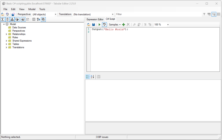 Cast On with C#: Initial Setup for Scripting in Tabular Editor